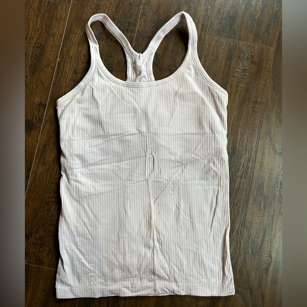 Lulu lemon tank w/ built in sports bra- light purple